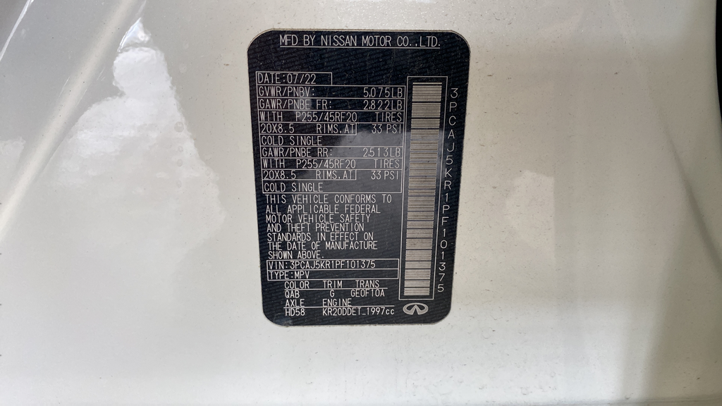 2023 INFINITI QX55 ESSENTIAL