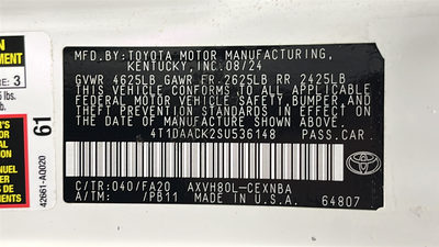 2025 Toyota Camry LE