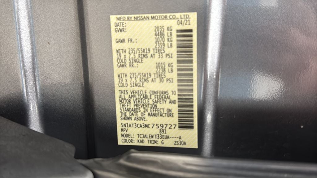 2021 Nissan Rogue SL