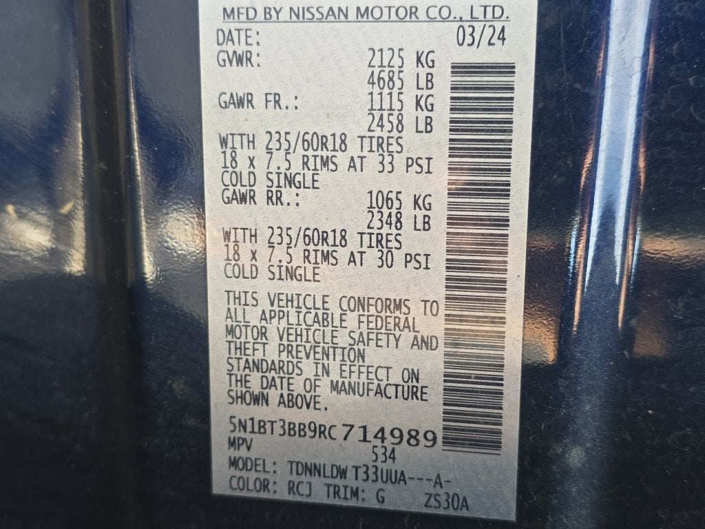 2024 Nissan Rogue SV