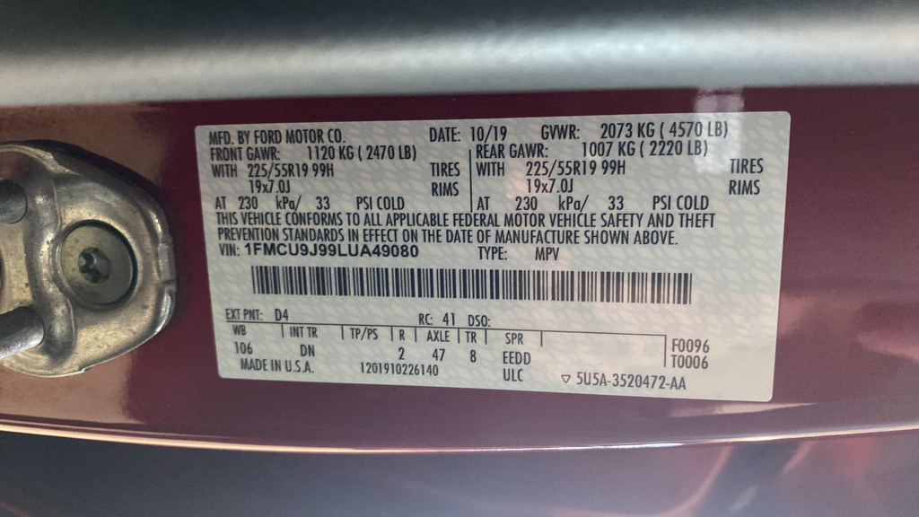 2020 Ford Escape Titanium
