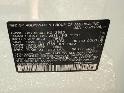 2026 Volkswagen Atlas 2.0T SEL