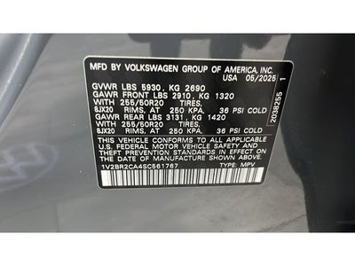 2025 Volkswagen Atlas 2.0T SEL