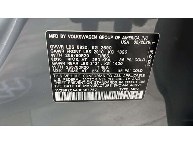 2025 Volkswagen Atlas 2.0T SEL