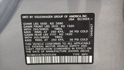 2024 Volkswagen Atlas 2.0T SEL