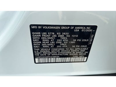 2026 Volkswagen Atlas Cross Sport SEL Premium R-Line