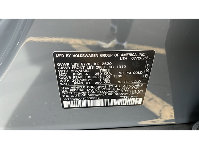 2026 Volkswagen Atlas Cross Sport SEL Premium R-Line