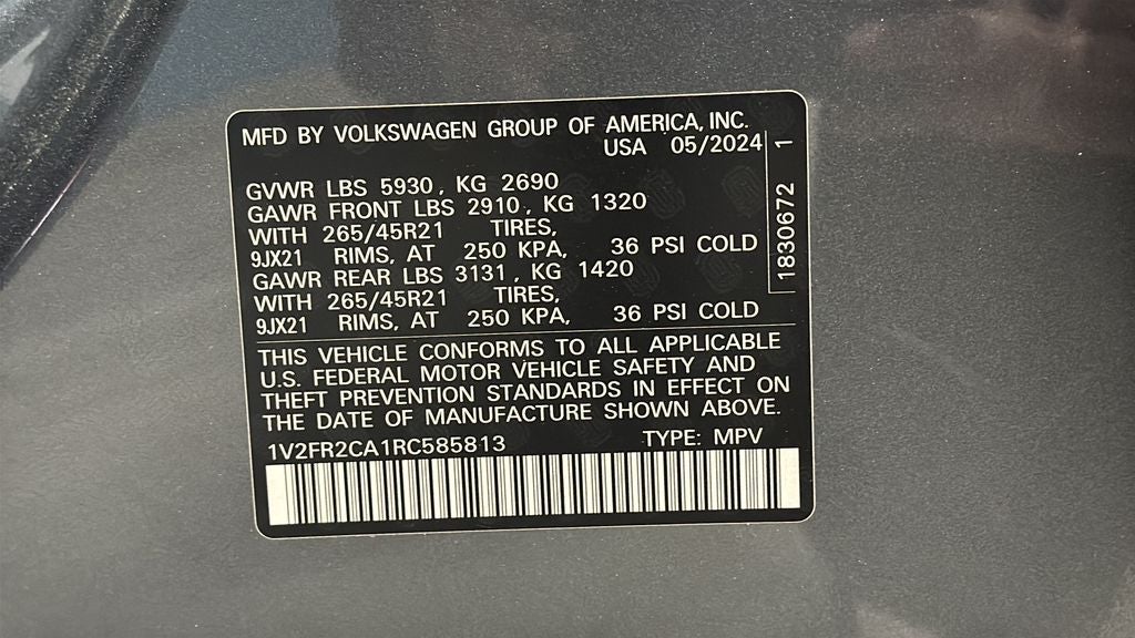 2024 Volkswagen Atlas 2.0T SEL Premium R-Line