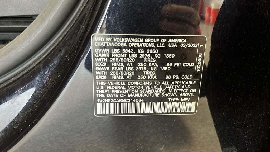 2022 Volkswagen Atlas Cross Sport 3.6L V6 SE w/Technology