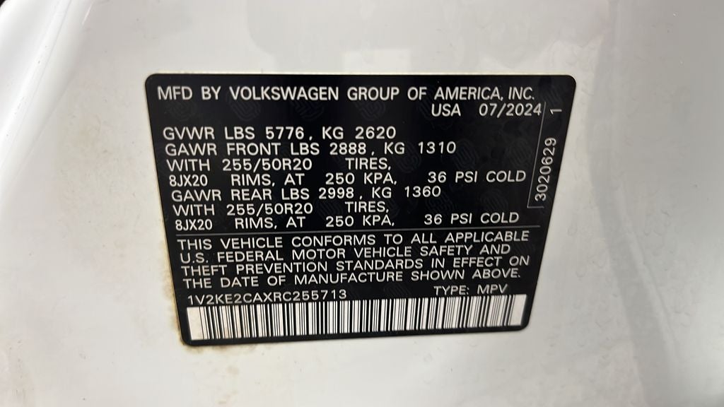 2024 Volkswagen Atlas Cross Sport 2.0T SE w/Technology