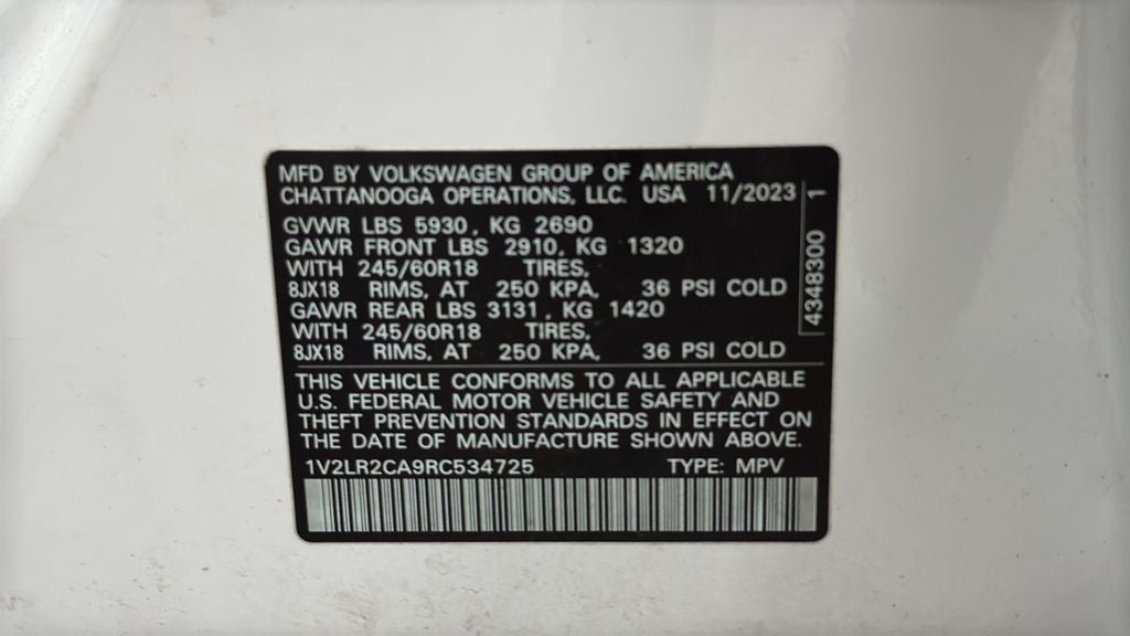 2024 Volkswagen Atlas 2.0T SE