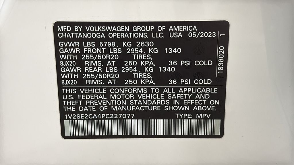 2023 Volkswagen Atlas Cross Sport 3.6L V6 SEL R-Line