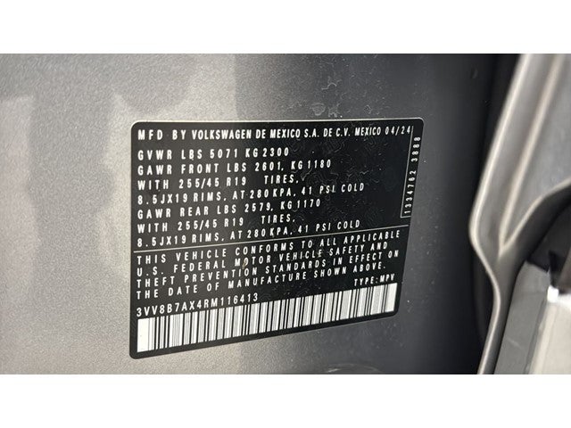 2024 Volkswagen Tiguan 2.0T SE R-Line Black