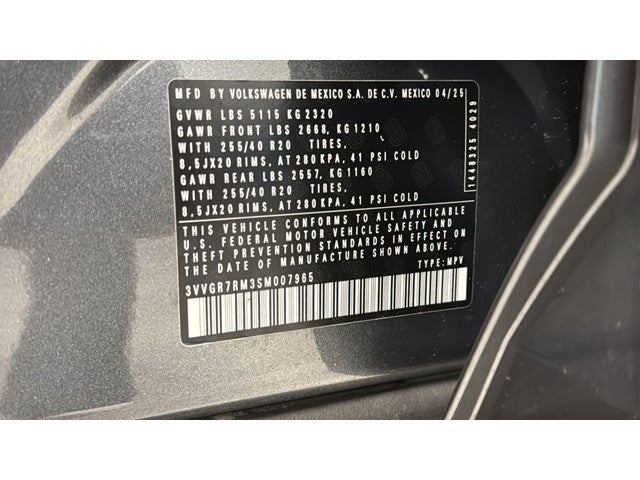 2025 Volkswagen Tiguan 2.0T SE R-Line Black