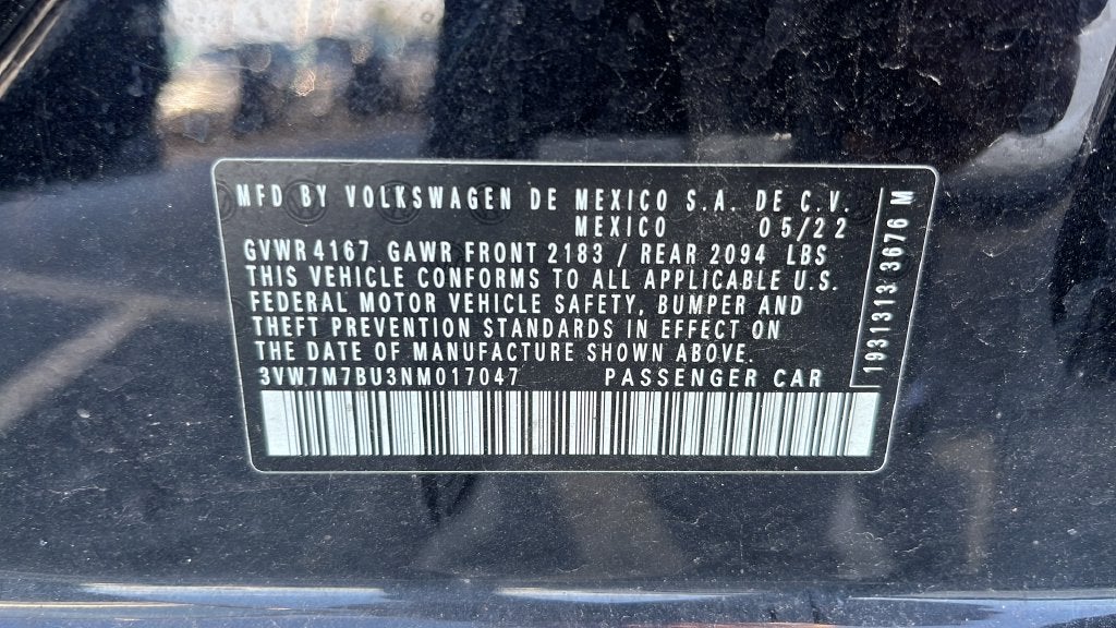 2022 Volkswagen Jetta 1.5T SE