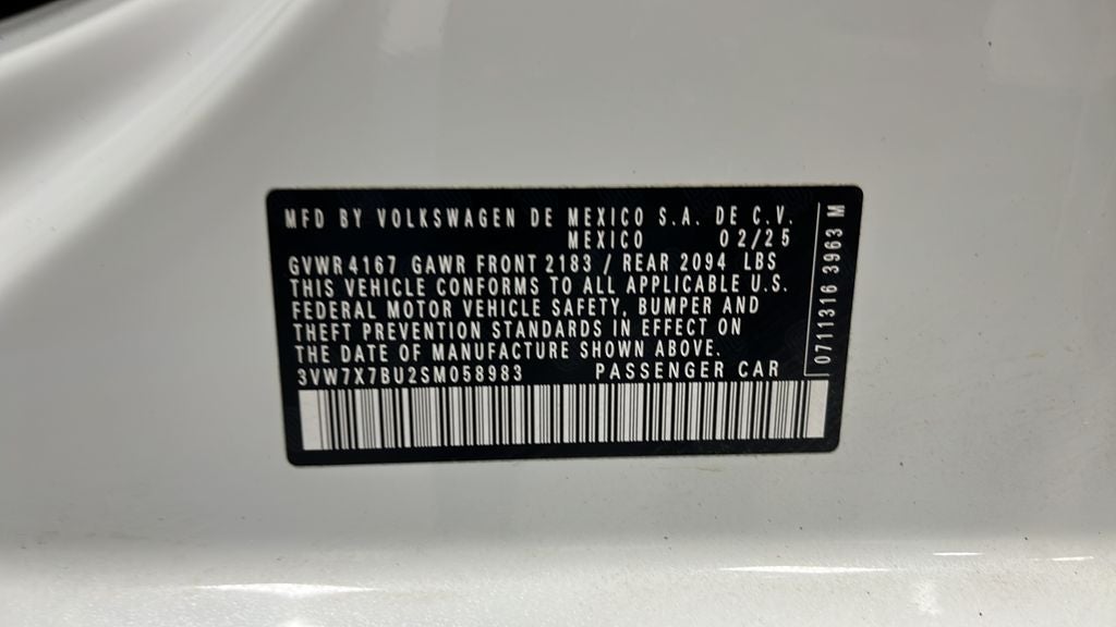 2025 Volkswagen Jetta 1.5T SE