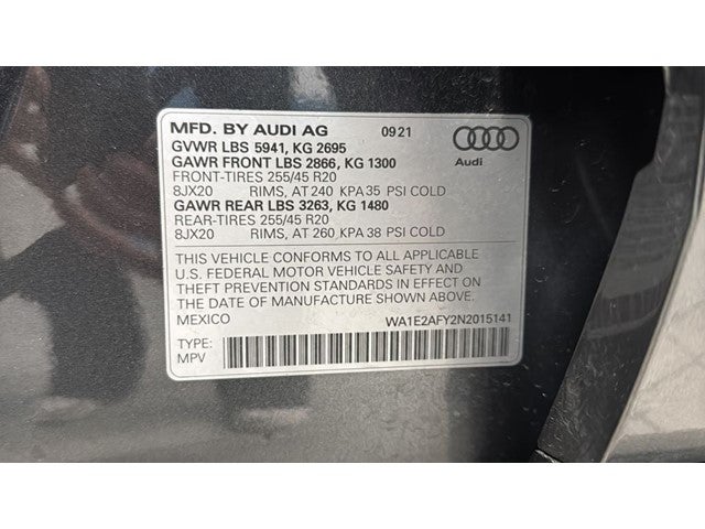 2022 Audi Q5 e 55 Premium S Line