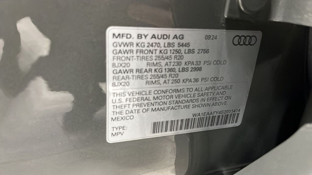 2025 Audi Q5 45 S line Premium Plus quattro