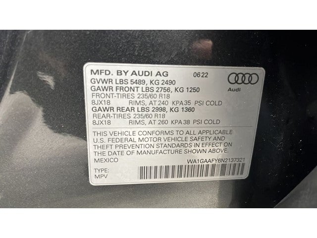 2022 Audi Q5 45 S line Premium quattro