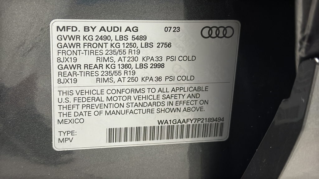 2023 Audi Q5 45 S line Premium quattro