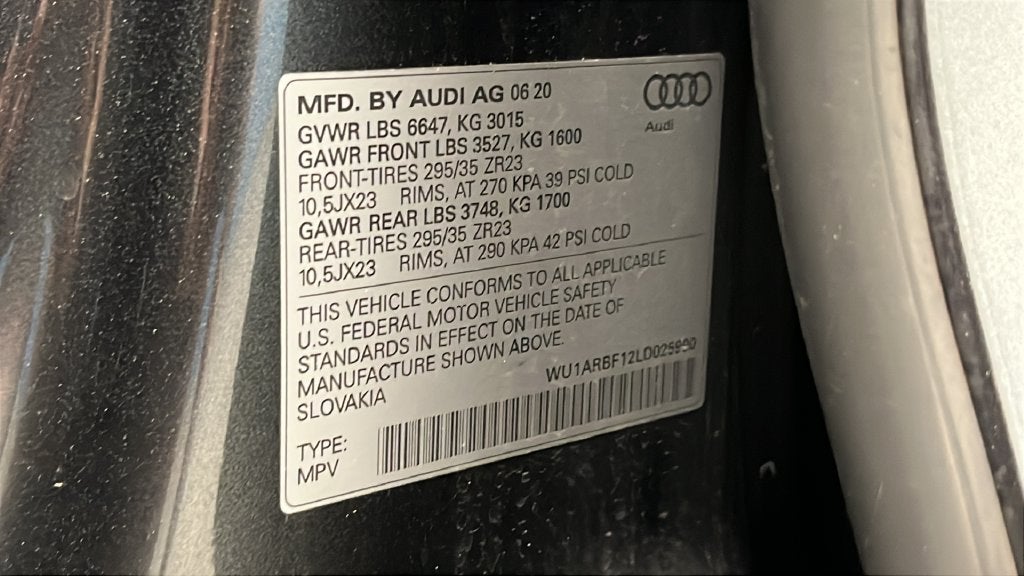 2020 Audi RS Q8 4.0T quattro